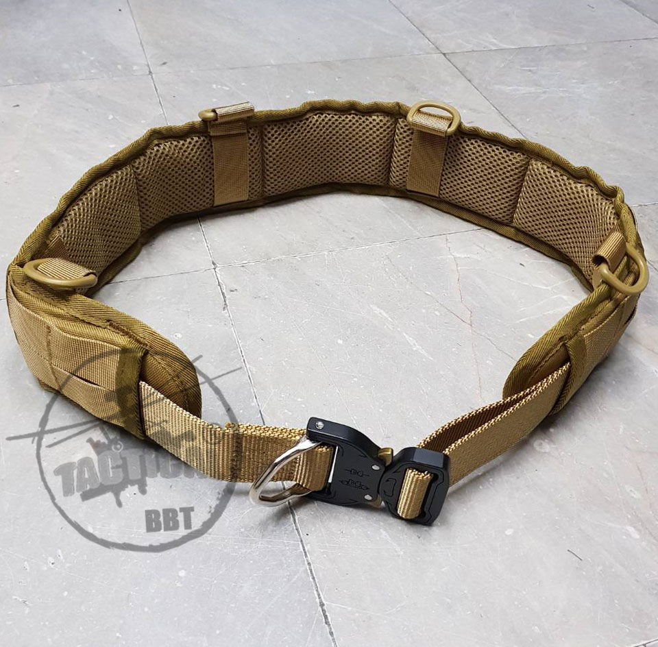 เข็มขัดยุทธวิธี หัว Cobra + รองนวม