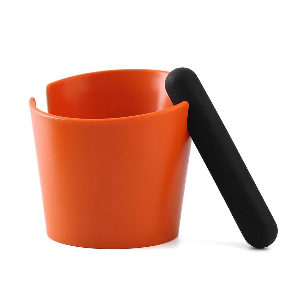 ที่เคาะกากกาแฟ ABS แบบปากเปิดมินิ สูง 12.5 ซม. สีส้ม รหัส 2437