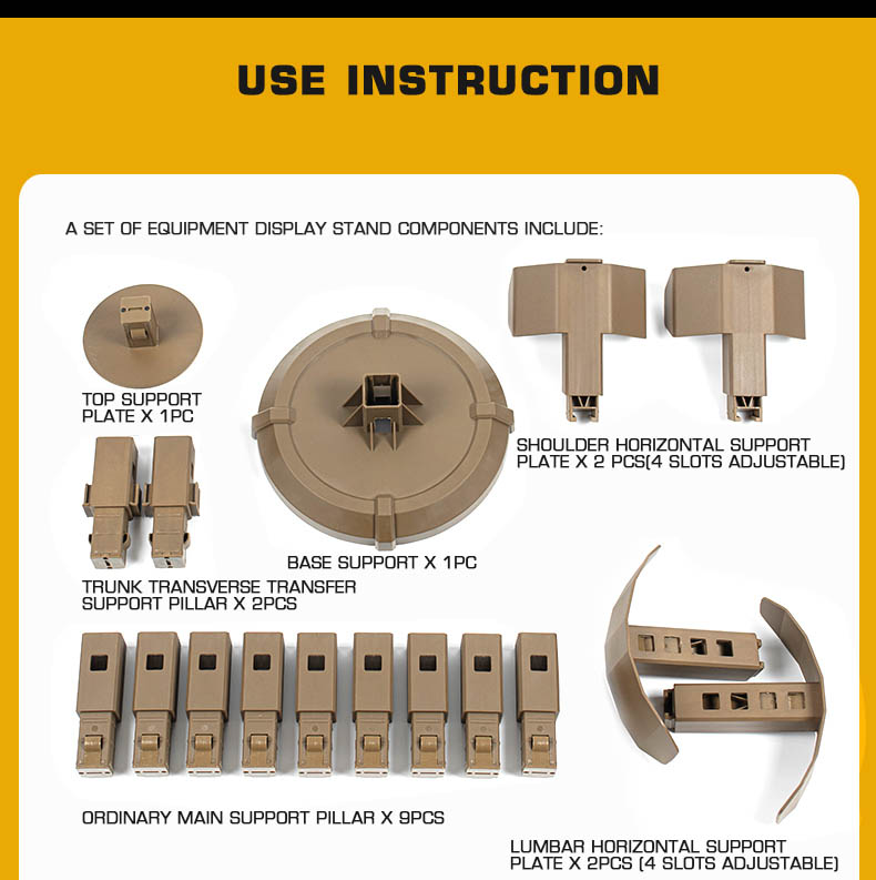 ชุดขาตั้งโชว์ Wosport (หมวก/เสื้อเกราะ/เข็มขัด)