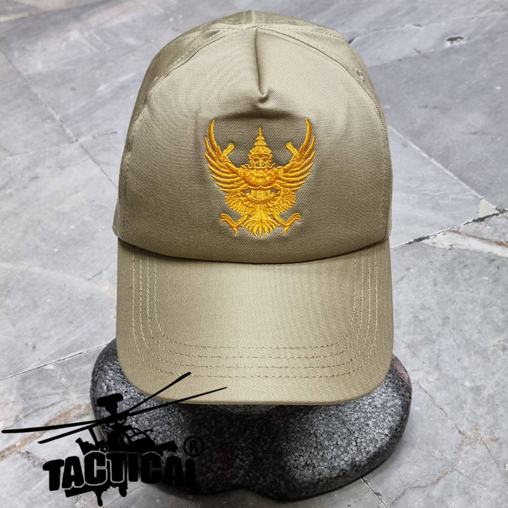 หมวกแก๊ป ข้าราชการ ตราครุฑ ซิปหลัง