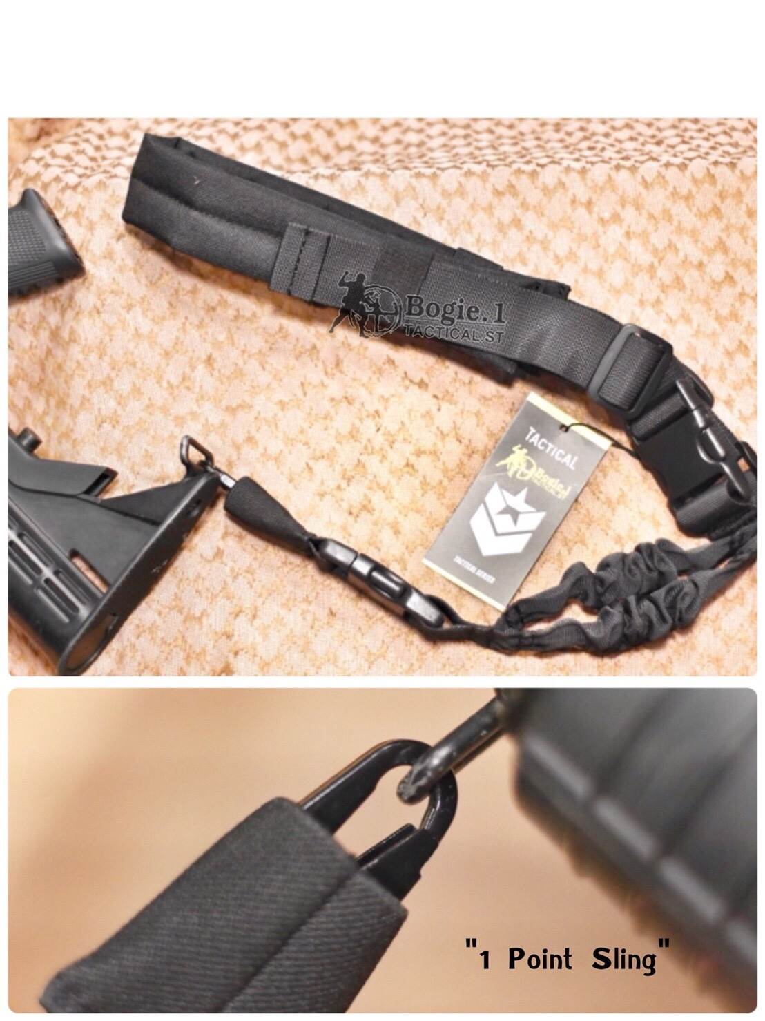 สายสะพายปืน ฟองน้ำรองบ่า Cordura มี 1 จุด กับ 2 จุด