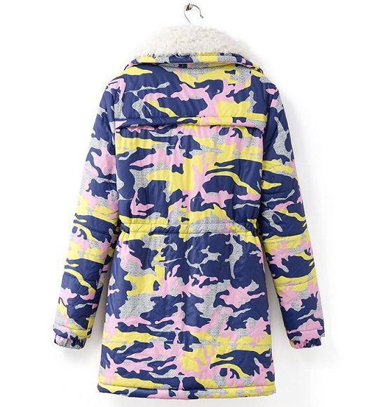 PreOrderคนอ้วน - เสื้อกันหนาวแฟชั่น ไซส์ใหญ่ ลายพรางทหาร ข้างในเป็นขนสัตว์ หนา สี : ดำ / แดง