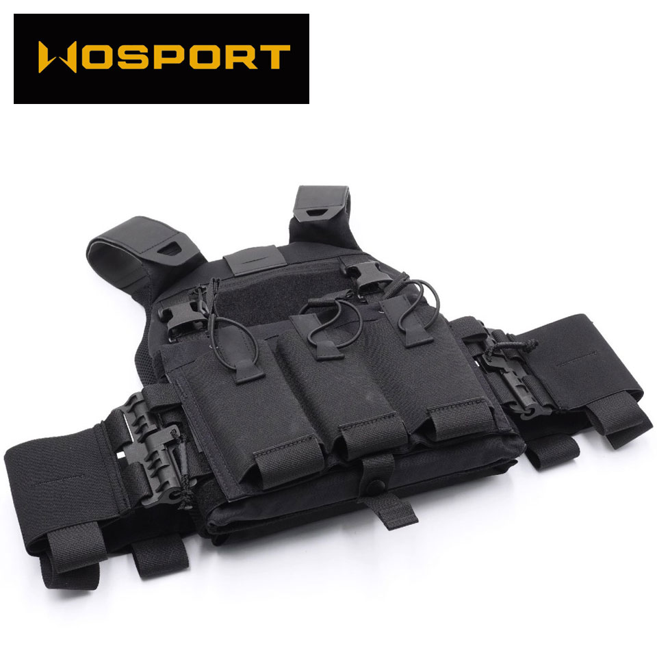 ซองแม็กกาซีน M4 Triple Elastic Plate (Wosport)
