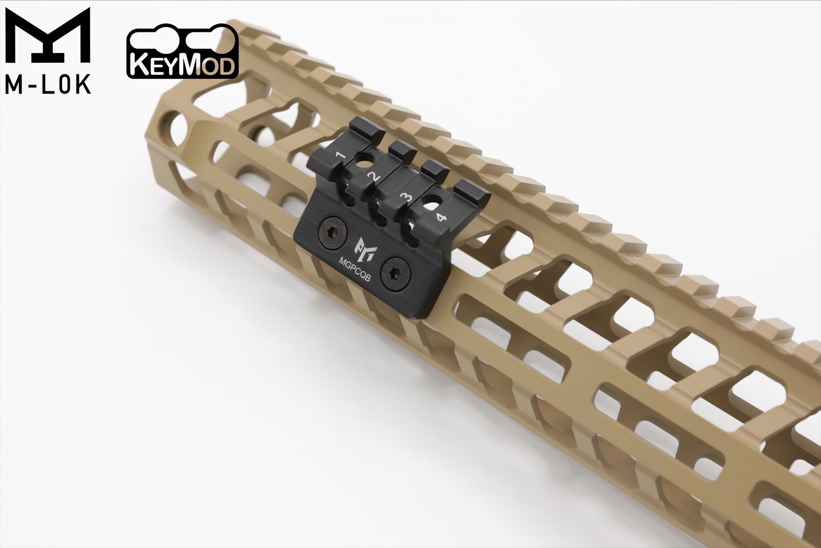 รางเฉียง ระบบ M-Lok & KeyMod ยี่ห้อ MGPCQB