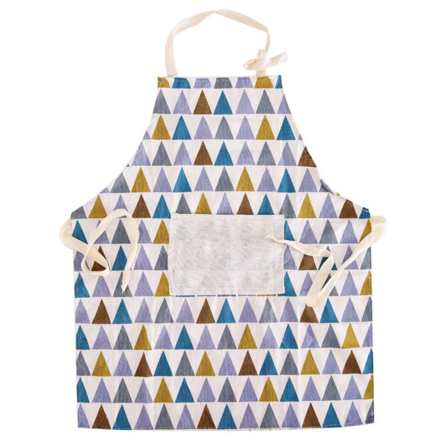 Akachan ผ้ากันเปื้อนสำหรับผู้ใหญ่ ลายกราฟฟิคสามเหลี่ยม