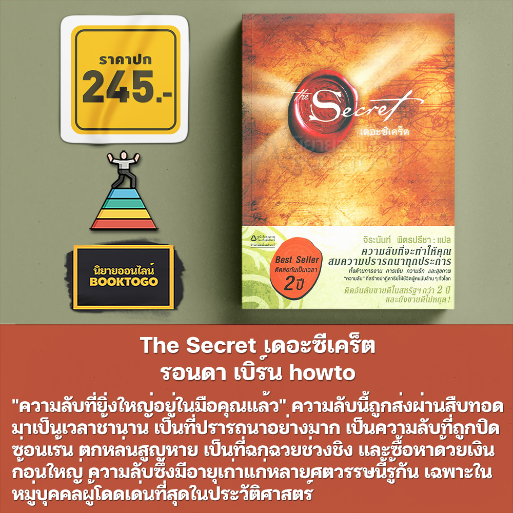 (พร้อมส่ง) The Secret to Love, Health, and Money + The Greatest Secret + The Secret รอนดา เบิร์น howto