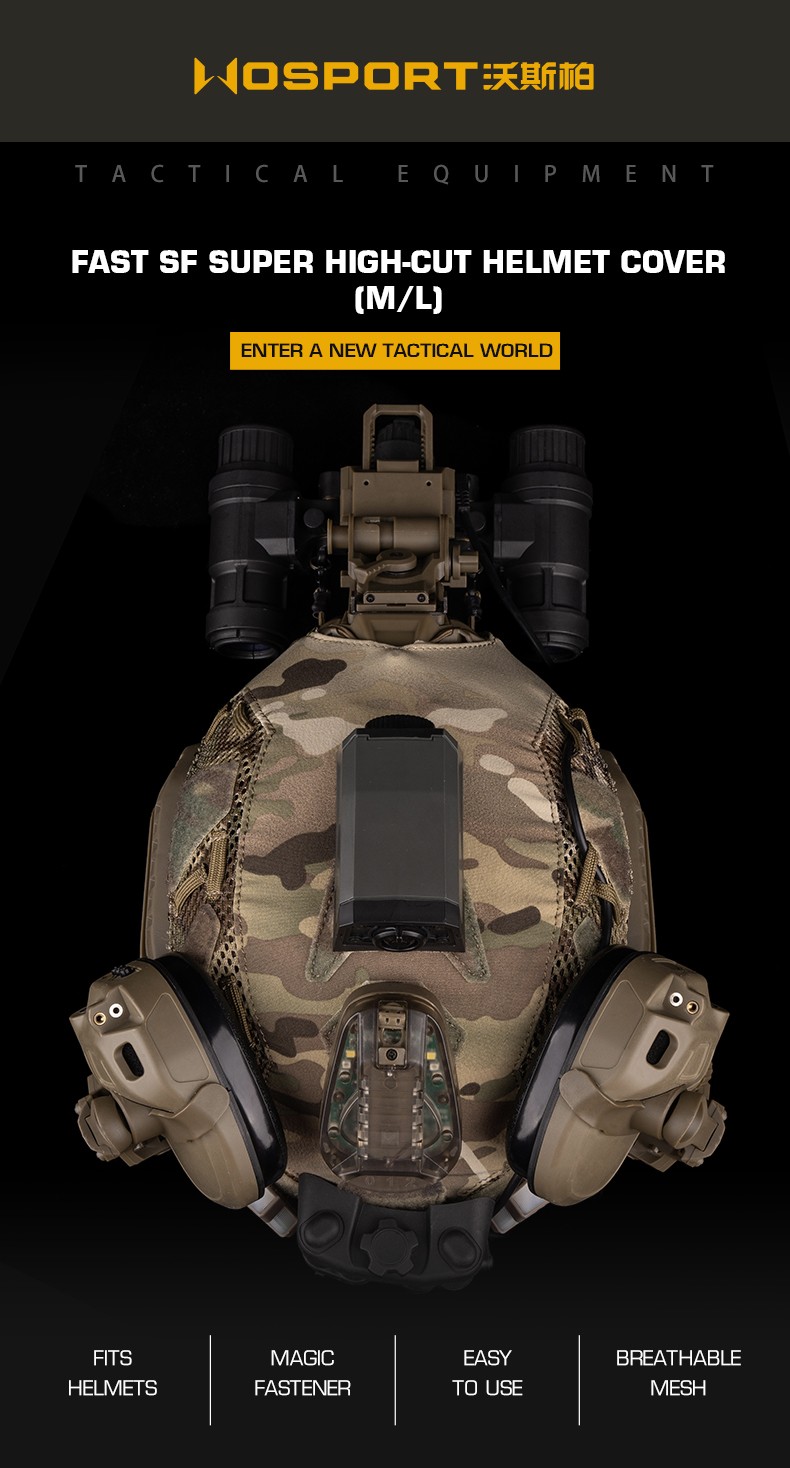 ผ้าคลุมหมวก Fast ยี่ห้อ Wosport (CO-22)