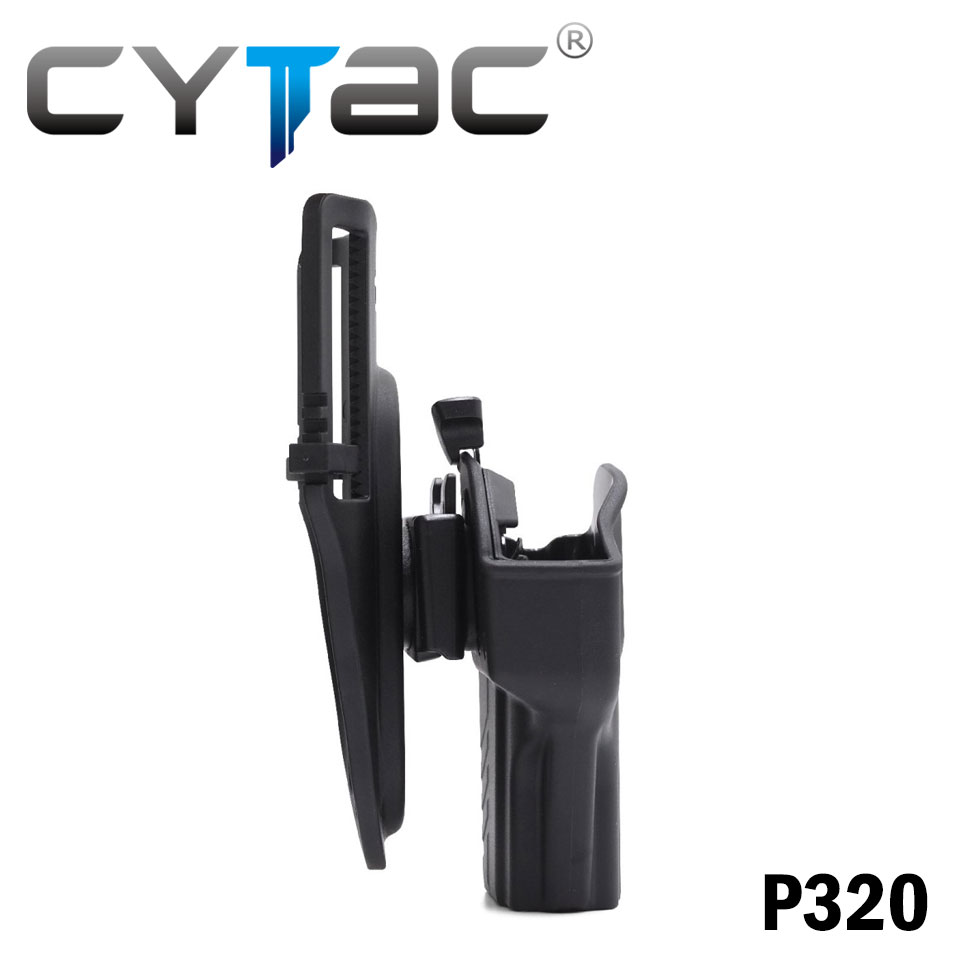 (งานแท้) ซองปืนปลดนิ้วโป้ง + เพลทลดต่ำ + รัดขา ยี่ห้อ Cytac