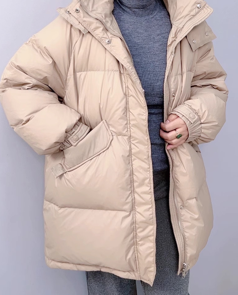 2324-0050 เสื้อกันหนาวคนอ้วน ไซส์ใหญ่ งานขนเป็ดจ้า ยาวพอดี