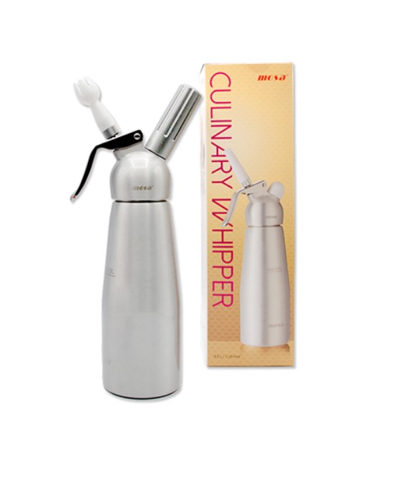 กระบอกทำวิปปิ้งครีมโมซ่า หัวอลูมีเนียม Cream Whipper 0.5 L. Aluminium MOSA รหัส 1003