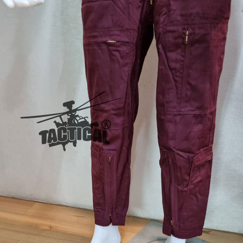 ชุดหมีปิดซิป สีแดงเลือดหมู