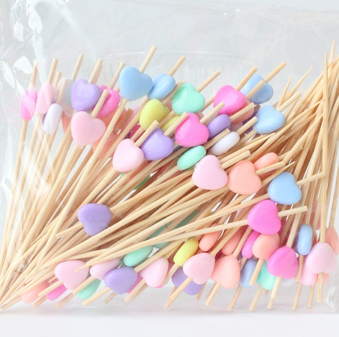 ไม้จิ้ม-ไม้เสียบอาหาร ความยาว 12 ซม. (แพ็ค 98-100 ชิ้น)