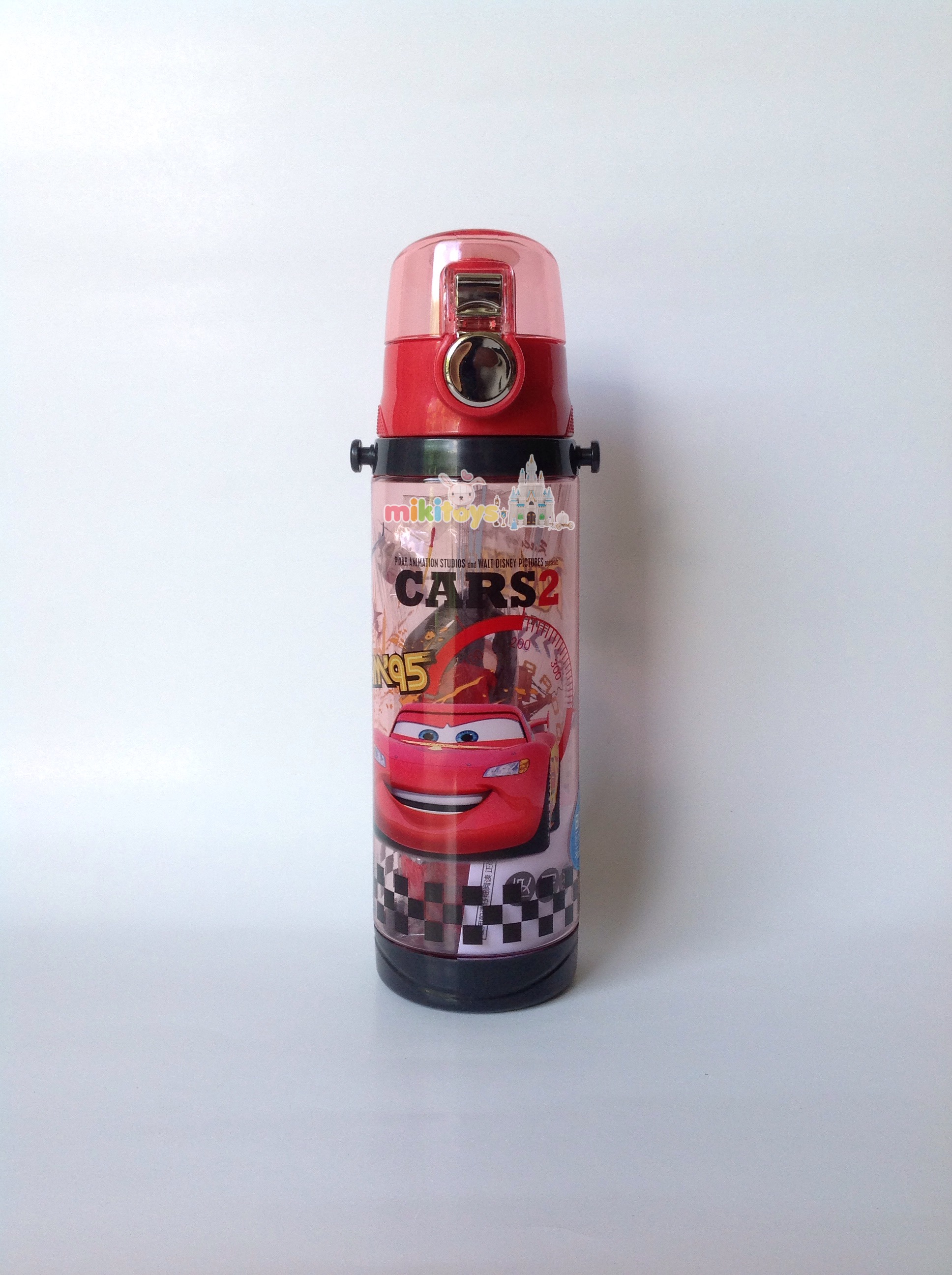 กระติกน้ำลายรถแข่ง คาร์ Disney Cars McQueen RED *BPA Free ปลอดภัย รุ่นยกดื่ม