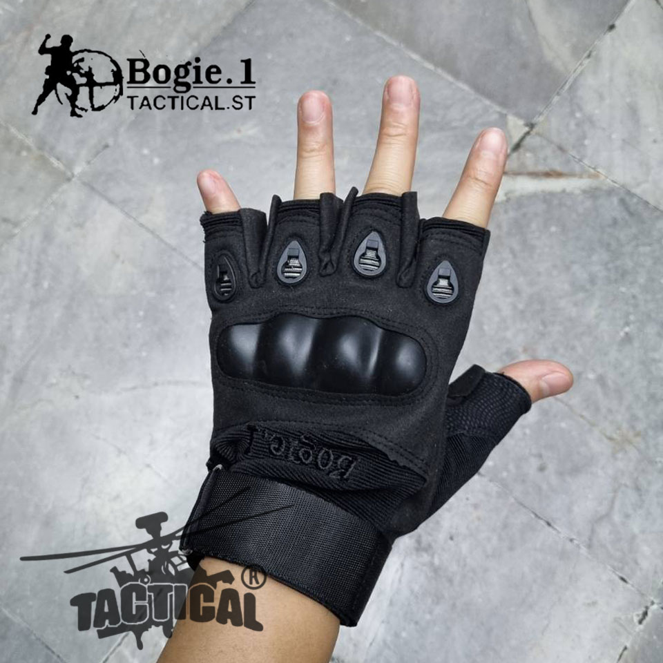 ถุงมือสนับแข็ง ครึ่งนิ้ว Bogie.1
