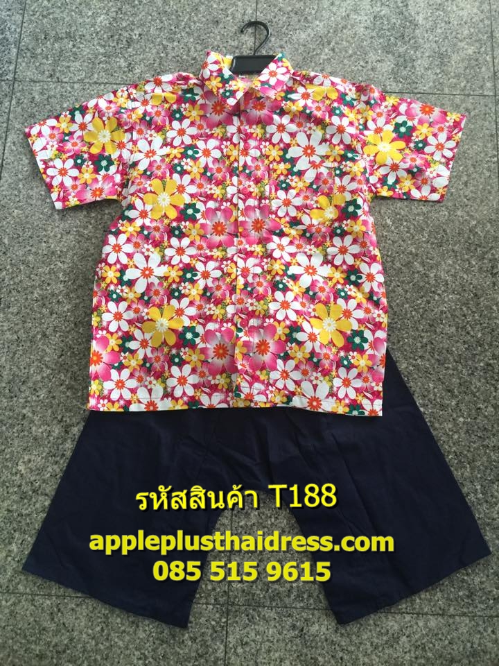 ชุดเสื้อลายดอก เด็ก6-8ปี