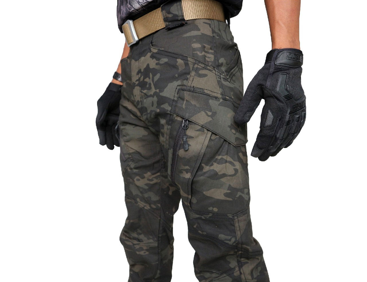 กางเกง Sector Seven IX9C มัลติแคมดำ MCBK ผ้าเบา ยืด กันน้ำ (ของแท้)