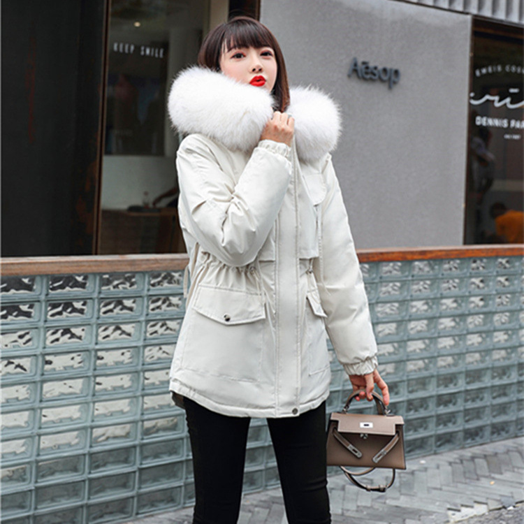 2324-0084 เสื้อกันหนาวบุนวม บุขนด้านใน นุ่มมาก เฟอร์ถอดได้