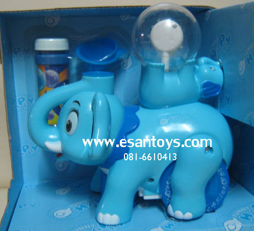 ช้างเป่าฟองไฟหมุน