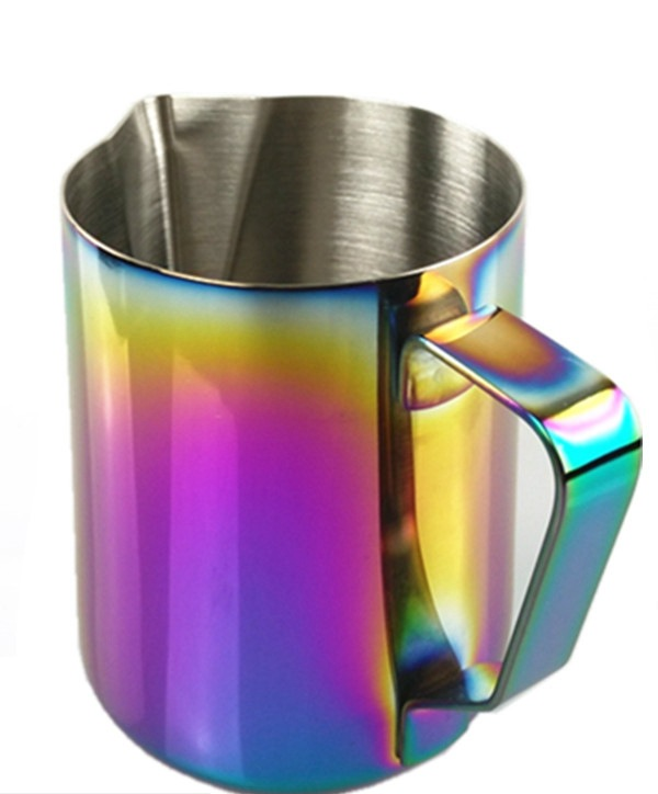 เหยือกตีฟองนมสแตนเลส ขนาด 600 ซีซี สีรุ้ง รหัส รหัส 1232