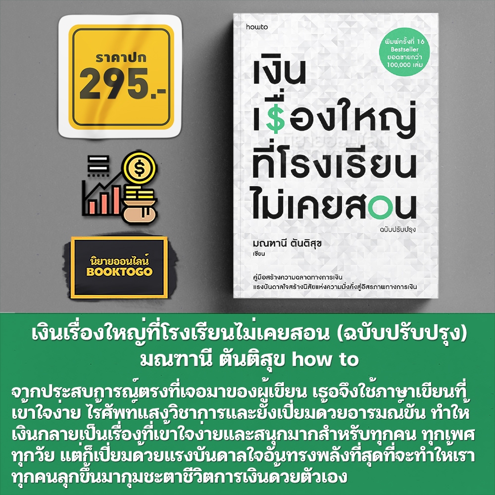 (พร้อมส่ง) เงิน เรื่องใหญ่ที่โรงเรียนไม่เคยสอน (ฉบับปรับปรุง) มณฑานี ตันติสุข how to