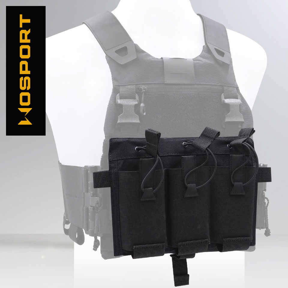ซองแม็กกาซีน M4 Triple Elastic Plate (Wosport)