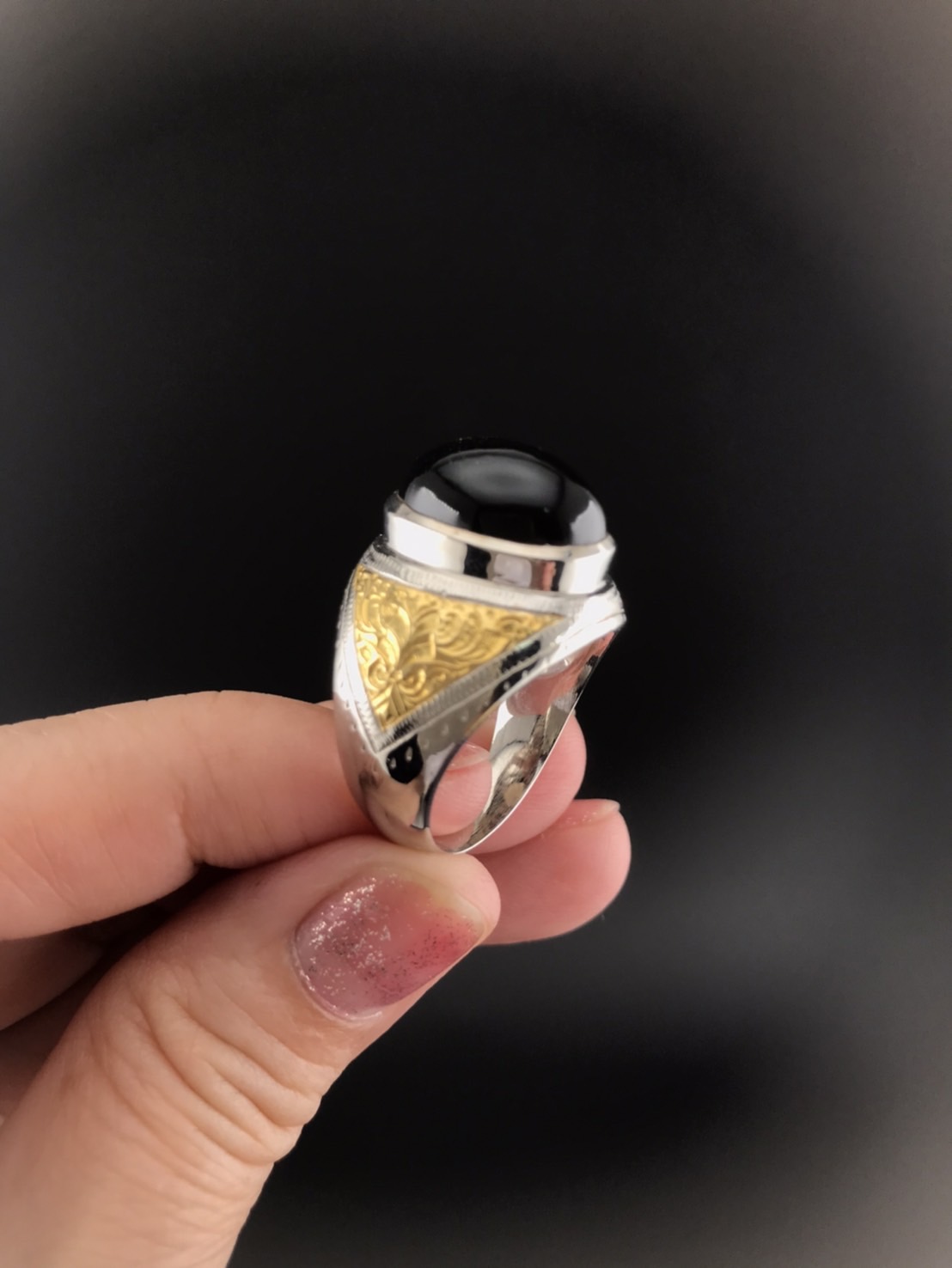 💍 แหวนชายเงินแท้ 925 พลอยสโมคกี้ควอตซ์ งานไทยคลาสสิค เสริมบารมี หรูหรา ทรงพลัง ✨