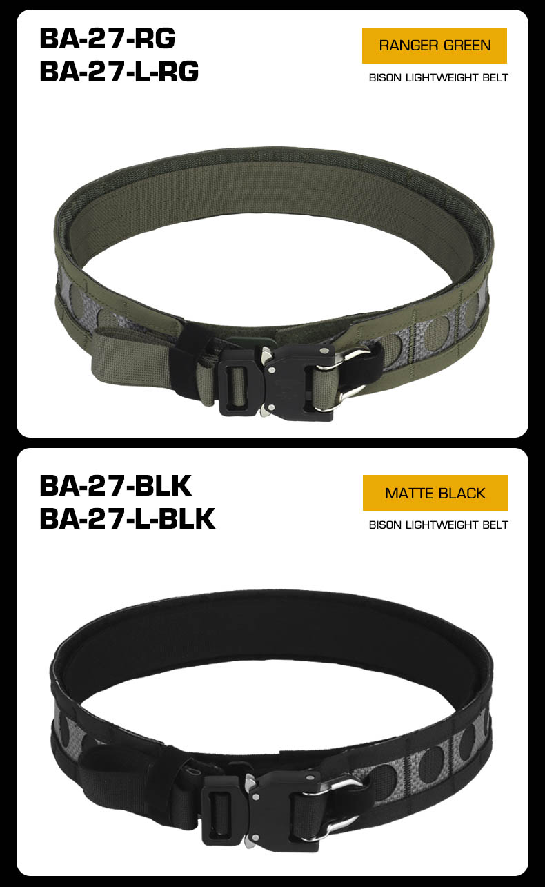 เข็มขัด Tactical 2 ชั้น ทรง Bison