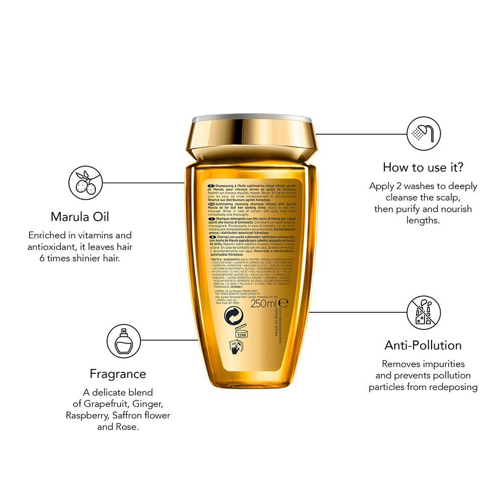 Kerastase Le Bain Elixir Ultime แชมพู เคเรสตาส เลอ เบน อิลิกเซอร์ 250ml แชมพูสำหรับผมธรรมดา หรือแห้งเสีย ขาดความเงางาม