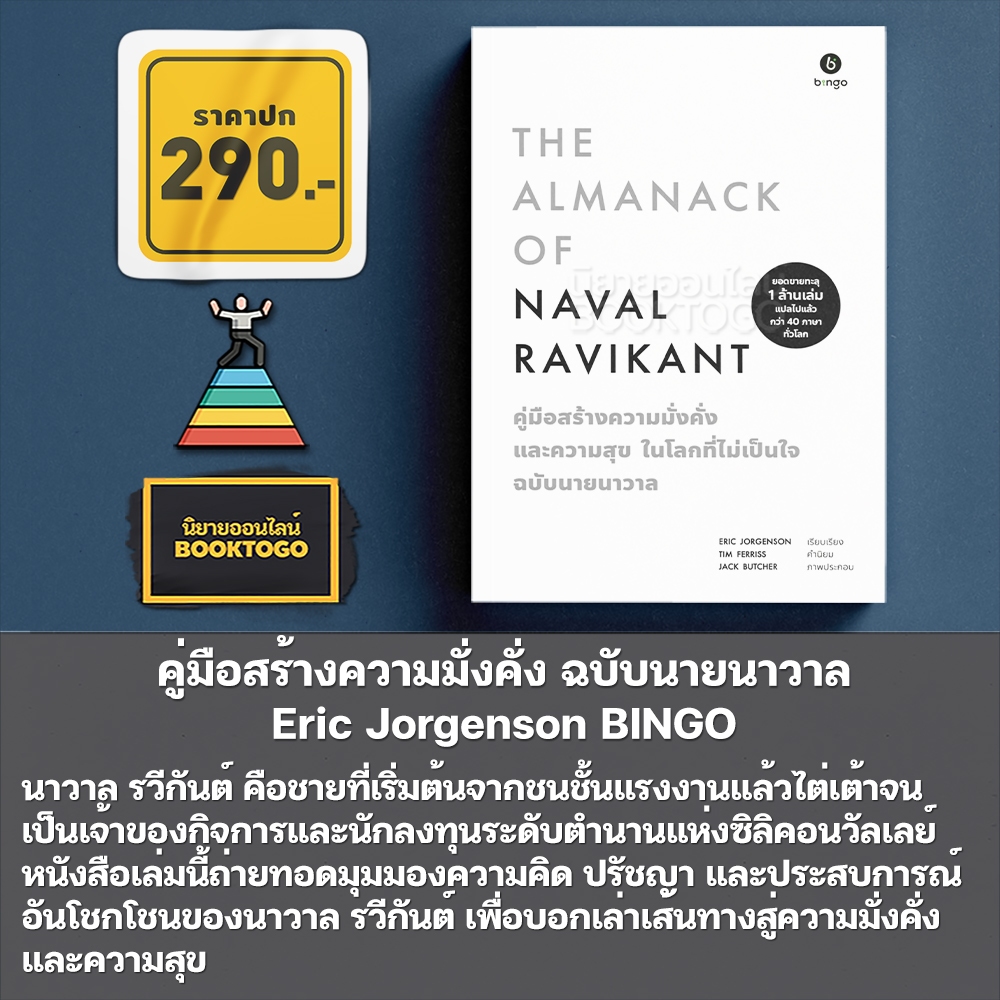 (พร้อมส่ง) คู่มือสร้างความมั่งคั่ง ฉบับนายนาวาล + รู้ทันอนาคต ฉบับนายบาลาจี Eric Jorgenson BINGO