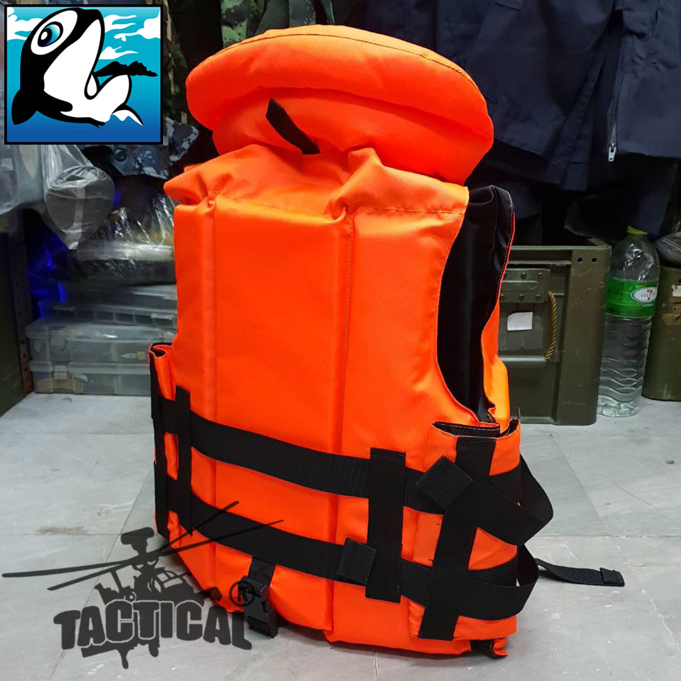 เสื้อชูชีพคอปก มีแถบสะท้อนแสง