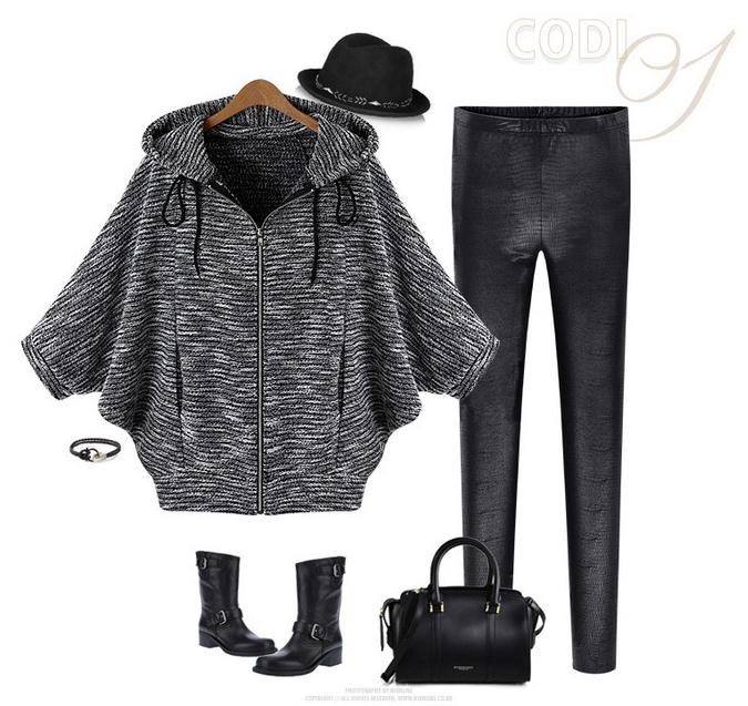 PreOrderไซส์ใหญ่ - เสื้อกันหนาวแฟชั่น ไซส์ใหญ่ คนอ้วน ไหมพรมหนา มีHood เหมาะกับอากาศบ้านเรา สีดำ