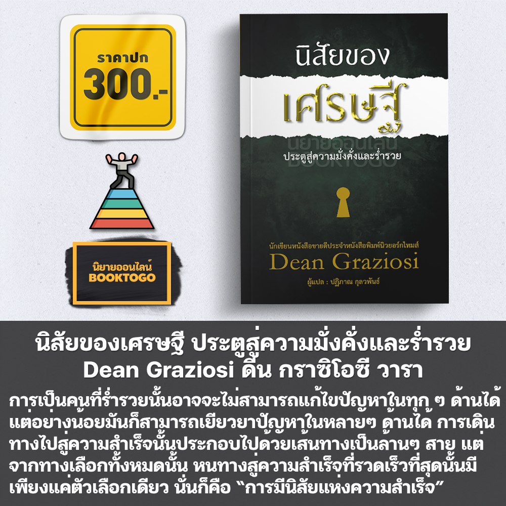 (พร้อมส่ง) นิสัยของเศรษฐี ประตูสู่ความมั่งคั่งและร่ำรวย ดีน กราซิโอซี วารา