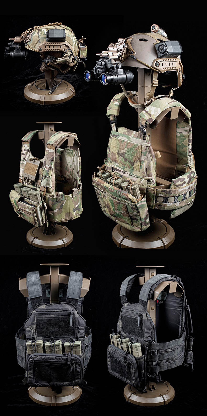 ชุดขาตั้งโชว์ Wosport (หมวก/เสื้อเกราะ/เข็มขัด)