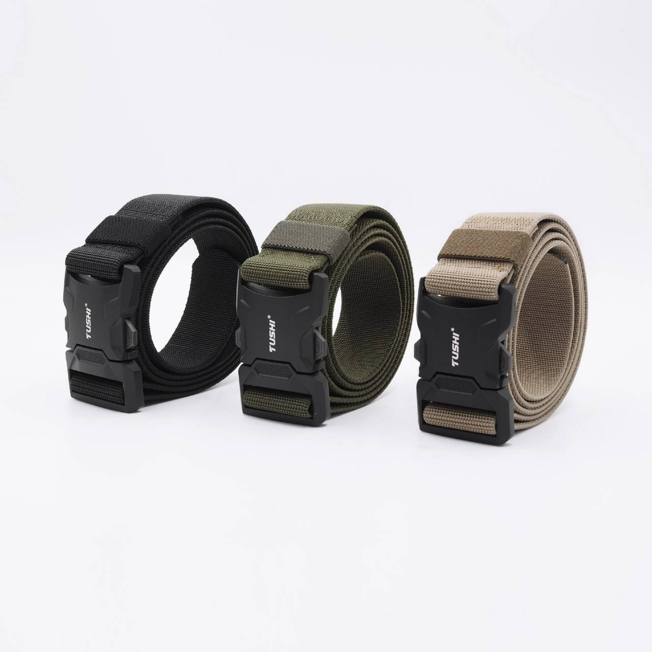 เข็มขัดสายยางยืด หัวล็อค รุ่น 911