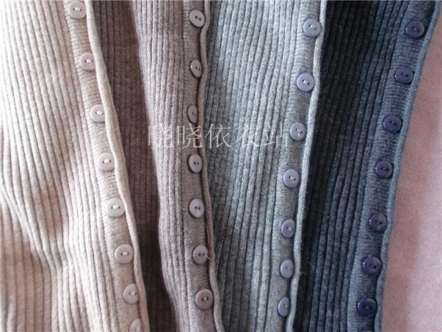 Pre Order - เสื้อกันหนาวแฟชั่น เสื้อคอเต่า ติดกระดุมด้านข้างยาวตั้งแต่คอถึงชายเสื้อ : สีกาแฟเข้ม / สีเทาอ่อน / สีเทาเข้ม / สีครีม