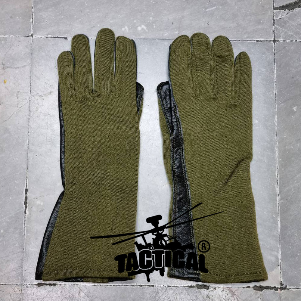 (SALE) ถุงมือนักบิน Nomex (Leather + Fabric Glove)