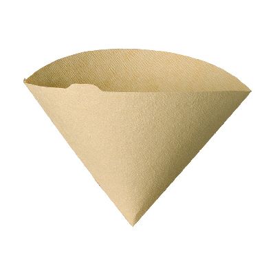 Hario V60 Coffee paper ฮาริโอะ กระดาษกรอง สำหรับดริป ขนาด 01 (บรรจุ100 แผ่น) กระดาษสีไม้น้ำตาล และขาว ห่อพลาสติก