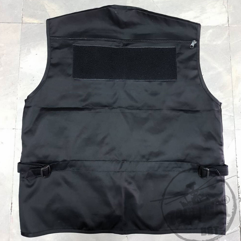 เสื้อกั๊ก ดำ ตีนตุ๊กแก แถบหน้า