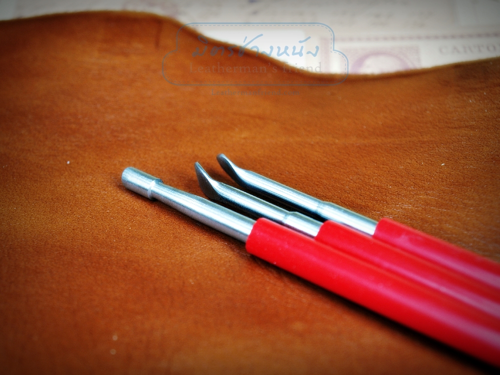 ที่ดุนหนัง สำหรับงานตอกลาย เป็นเซต 3 ชิ้น