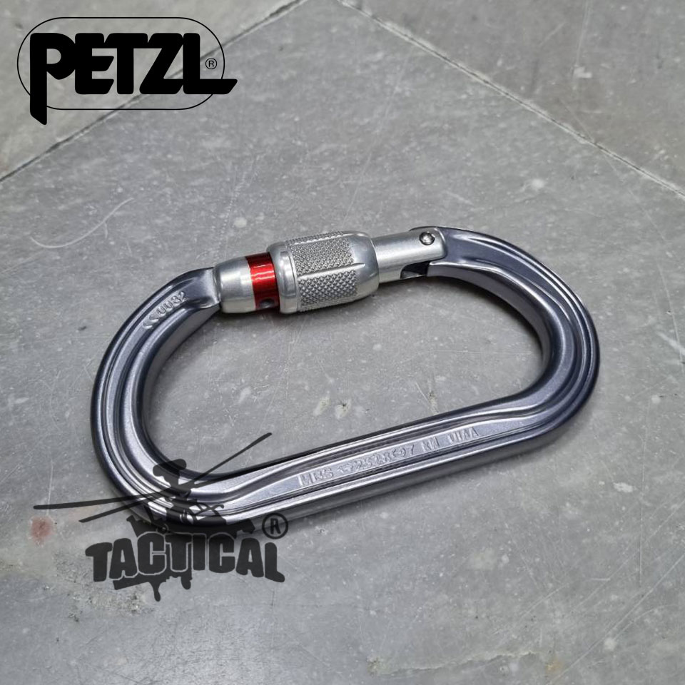 Carabiner (Petzl) OK SCREW-LOCK เงิน
