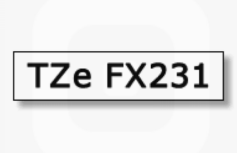 เทปพิมพ์อักษร TZE-FX231