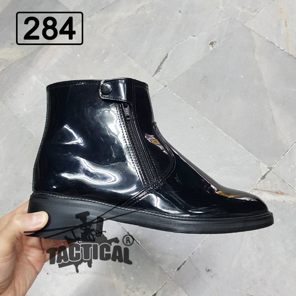 รองเท้าฮาฟสั้น หนังแก้ว 284 ซิปคู่