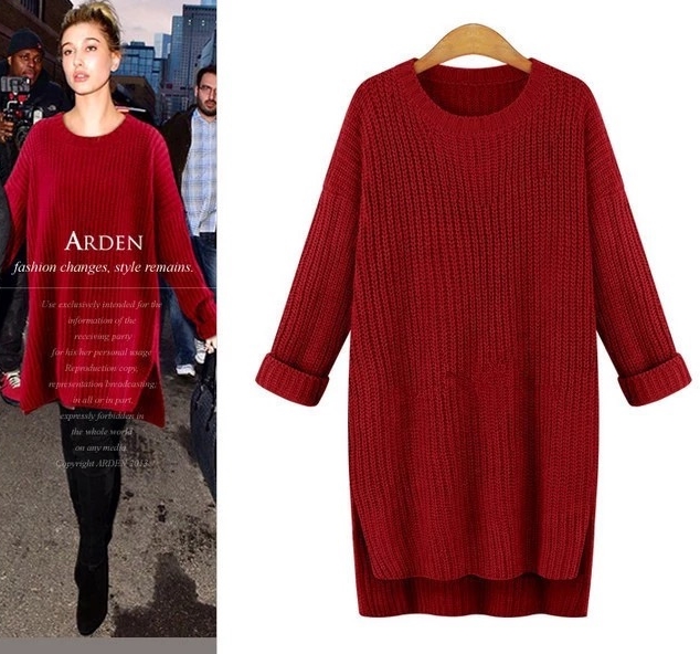 CO-009 ไหมพรม แขนยาว หนาวก่อนขายดีจนหมดสต๊อกจ้า สีเทา / ดำ / ไวน์แดง