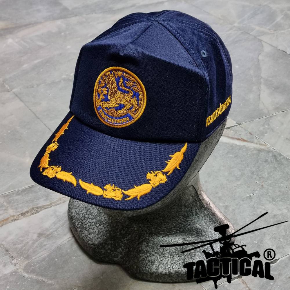 หมวกแก๊ป กรมการปกครอง ซิปหลัง (หมวกปฏิบัติการนอกเครื่องแบบ ตามระเบียบกรมการปกครอง ฉบับที่ 2 พ.ศ. 2568) ไม่ช่อ / 1 ช่อ / 2 ช่อ