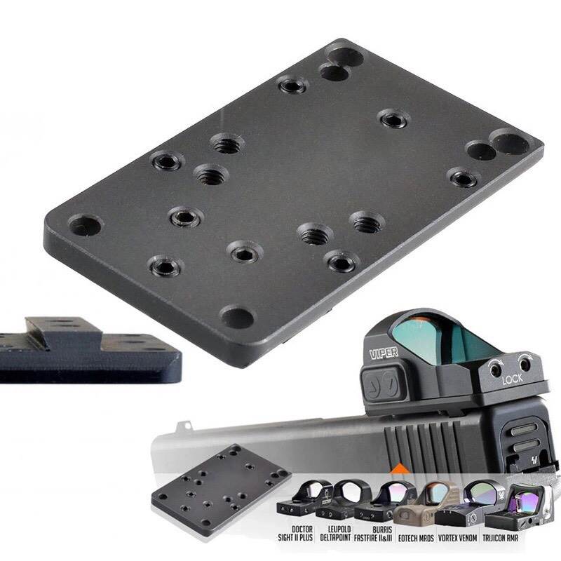 เพลทสี่เหลี่ยมติด Dot ปืน Glock แบบ Universal