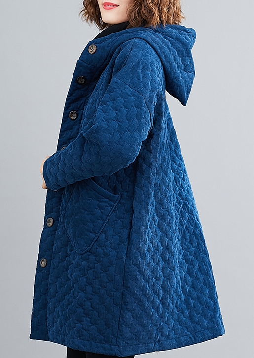 CO-012 โค้ทกันหนาวผ้าลูกฟูก บุนุ่นด้านใน มีHood สีเหลือง / น้ำเงิน