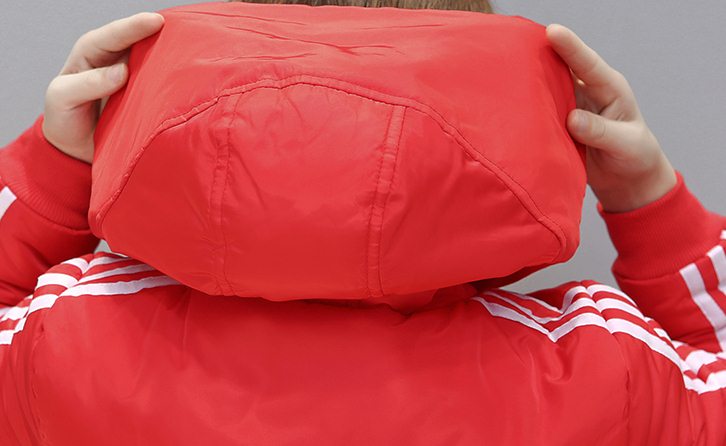 PreOrderคนอ้วน - เสื้อกันหนาว แจ๊คเก็ตบุนวม มีHood สี : ดำ / แดง / เขียว