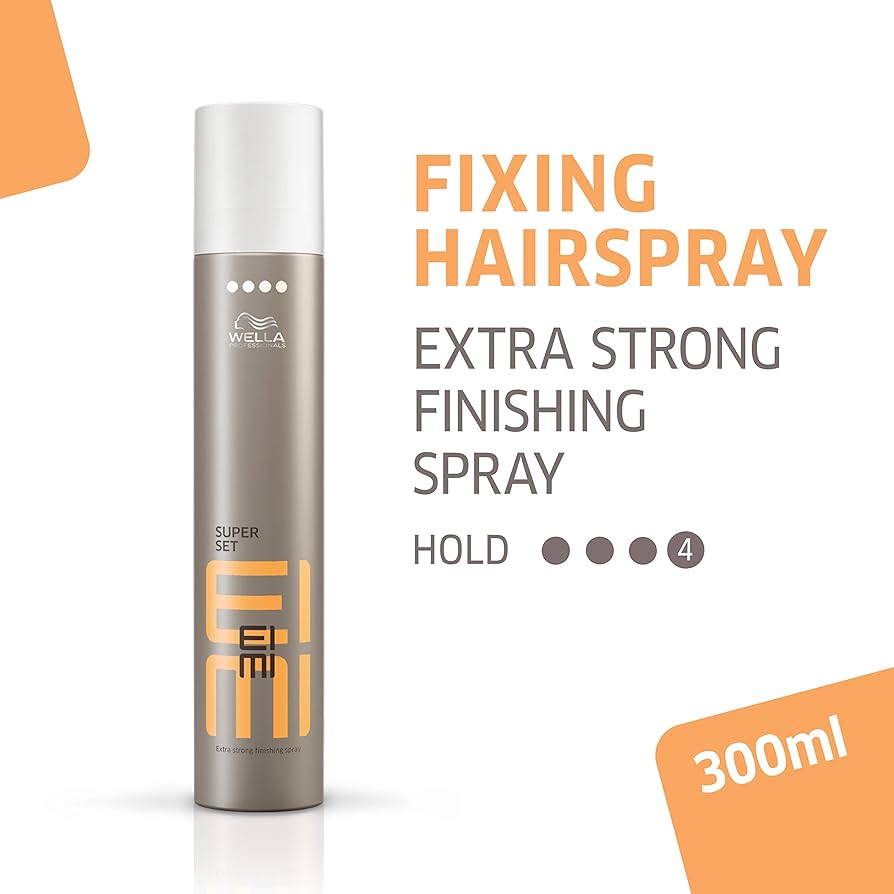Wella EIMI Super Set Extra Strong Finishing Spray 300 ml เอ็กซ์ตร้าสตรอง ฟินิชชิ่งสเปรย์ ระดับความอยู่ทรงระดับ 4