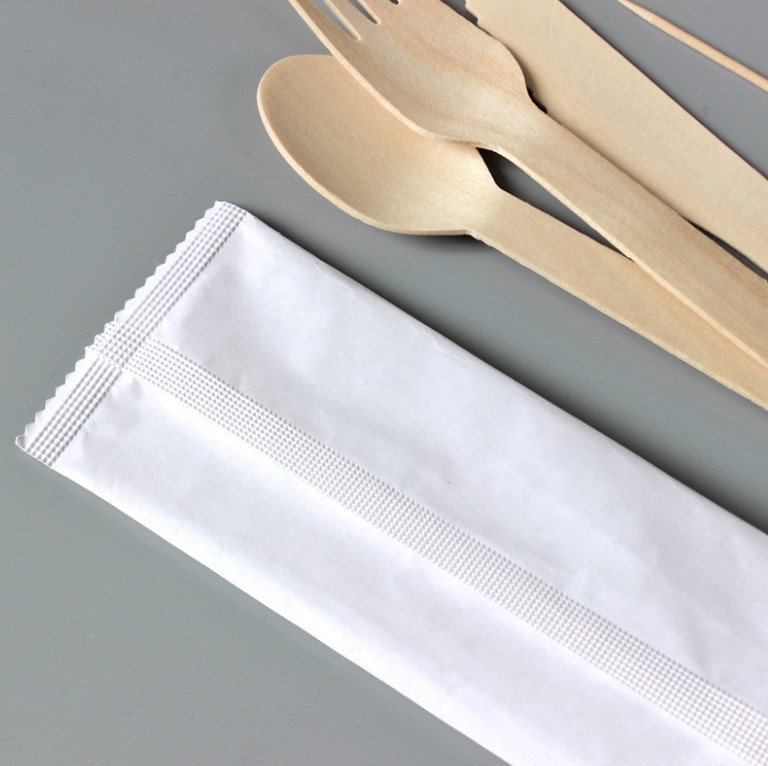 ช้อน-ส้อมไม้ (แพ็คแยกชิ้น) สำหรับตักไอติม ขนม ทำจากไม้ ไม่มีเสี้ยน แพ็ค 50 ชิ้น