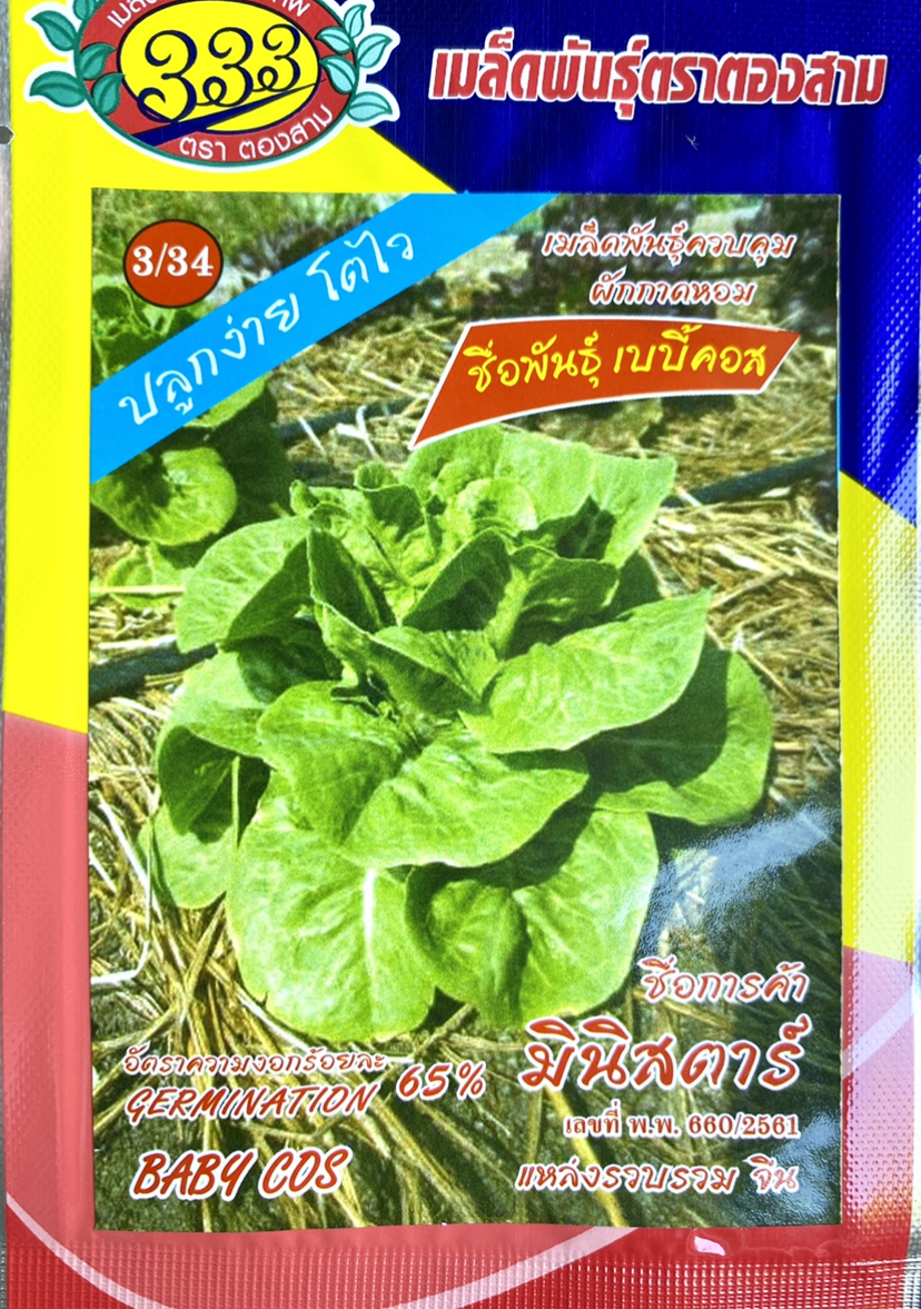สลัด มินิคอส ประมาณ 200 เมล็ด